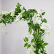 thumbnail image 5 of 5 Guirnalda De Glicinias Artificial Wisteria Follaje +bridas BLANCO VERDE, 5 of 5