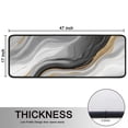 thumbnail image 5 of Kitchen Rugs Sets Of 2,Gray White Marble Gold Wave Pattern Anti Fatigue Kitchen Mat Rugs Non Slip Washable,Decorative Kitchen Floor Mats for Kitchen,Sink,Laundry,17"x47"+17"x47", 5 of 5