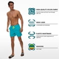 thumbnail image 4 of Men's Swim Trunks Quick Dry Beach Shorts with Pockets, 4 of 6