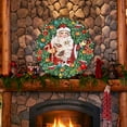 thumbnail image 2 of Santa Wreath with Birds Door Hanger, Door Decor by G. DeBrekht | Christmas Santa Snowman Decor - 8185320H, 2 of 11