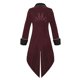 thumbnail image 4 of Hombres Casual Sólido Halloween Manga larga Turndown Suede Tuxedo Etapa Traje Chaqueta Abrigo Pompotops  oipoqjl37281, 4 of 7