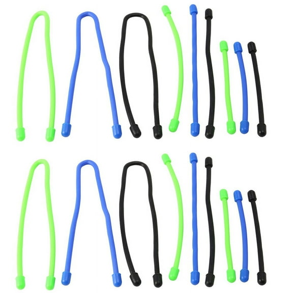 18Pcs/Set Silicone Cable Tie, Reusable Twist Tie, Cable Tie Straps, 4-Inch,6-Inch,12-Inch