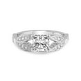 thumbnail image 4 of IGI Certified 2 Carat Cushion Shape Lab Grown Diamond Engagement Ring | 14K White Gold | Nova Split Shank Vintage Diamond Ring | FG-VS Quality Friendly Diamonds, 4 of 6