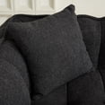 thumbnail image 4 of Homy Casa 2-Person Bean Bag Sofa with High Resilience Foam, Chenille Loveseat for Living Room, 4 of 8