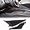 Carbon Fiber Pattern Black, variant on TINKI Center Console Side Panel Trim Cover Compatible with Chevrolet Corvette C8 2020-2023, ABS Driver Side Panel Trim