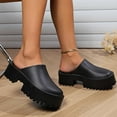 thumbnail image 4 of Womens Platform Mules Slip On Sandals Closed Toe Clogs Non-Slip Thick Sole Waterproof Slippers, 4 of 7
