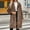 Brown coat for women, variant on Usmixi Faux Furry Coat for Women Trench Coats for Women Vintage Leopard Print Fuzzy Fleece Overcoat Warm Thickened Open Front Lapel Fluffy Plush Outerwear Winter Faux Furry Coat