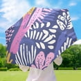 thumbnail image 6 of Purple Pink Cactus Design Umbrellas for Sun Auto Open Close UV50+ Waterproof 5-Fold Compact Fiberglass Frame, 6 of 6