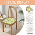 thumbnail image 2 of Lemon Seat Covers for Dining Room Chairs Set Of 4,Stretch Printed Washable Chair Seat Cover with Elastic Ties and Button,Removable Waterproof Couch Cushion Covers, 2 of 6
