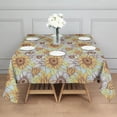 thumbnail image 3 of Sunflower Pattern Square Tablecloth,Waterproof Square Table Cover,Wipeable Spillproof Washable Table Cover for Home Kitchen Party Decor 42"X42"(107x107cm), 3 of 6