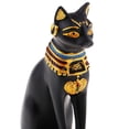 thumbnail image 4 of Ancient Goddess Cat Bastet Pharaoh Figurine Statue Decoration - Black, 4 of 10