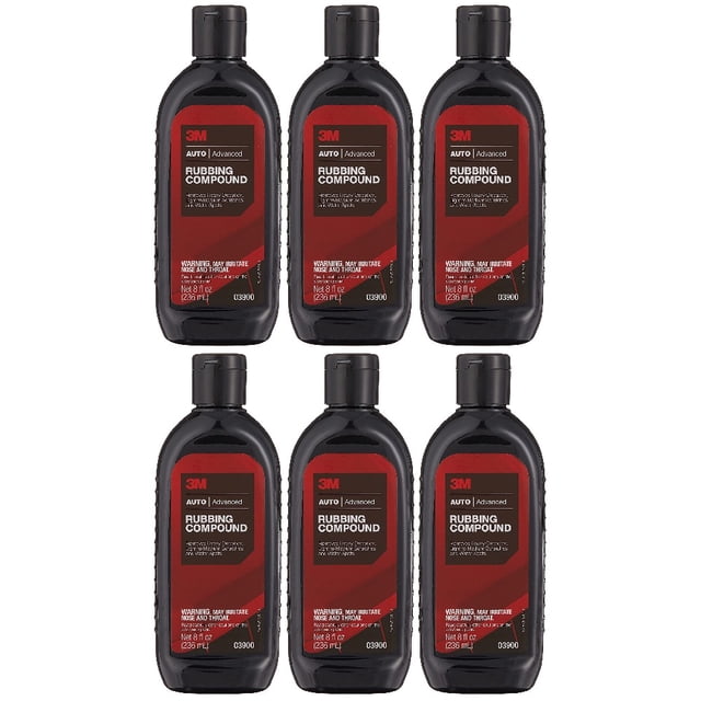 3M Auto Care Rubbing Compound 8 Ounce, 6 Pack - Walmart.com
