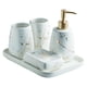 thumbnail image 1 of Juego de vasos para cepillos de dientes Zexzen Marble Lotion Stripe Accesorio para mostrador Líquido Essentra Blanco 5 piezas, 1 of 8