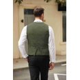 thumbnail image 6 of COOFANDY Men's Formal Waistcoat Regular Fit Business Dress Vest 4 Button, 6 of 6
