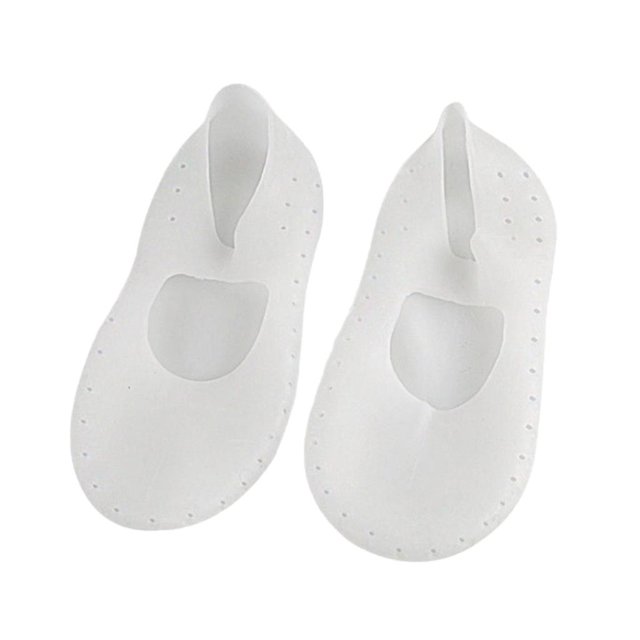 2x Gel de Silicona Calcetín Hidratante Pie Agrietado Cuidado de La Piel Protector Masajeador L 2 piezas