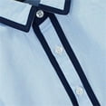 thumbnail image 4 of LIaqionyy Kids Boys Shirt Button down Collared Dress Summer Short Sleeve Casual School Uniform Shirts Clothes, 4 of 6