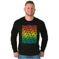 thumbnail image 5 of NASA Worm Logo Rainbow Gradient Long Sleeve TShirt Men Women Brisco Brands S, 5 of 6