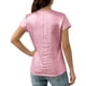 thumbnail image 4 of Camisas de Cuello Redondo de Color Sólido de Manga Corta de las Mujeres, Blusa Casual para el Uso Diario de Primavera Verano, 4 of 8
