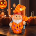 thumbnail image 4 of Halloween Pumpkin Old Man Goblin Luminous Ornament Garden Gnome Decorative Resin Ornaments, 4 of 5