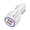 White, variant on Mightlink USB Charger 12/24V Universal LED Indicator Dual Port Fast Charging QC3.0 Bowling Car Charger for Automobile