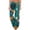 CAB27-Dark Green, variant on IYYVV Women'S Halloweens Pajama Pants Devil Pumpkin Patterned Drawstring Pjs Halloween Cozy Comfortable Spooky Ghost Fall Pant Multicolor S