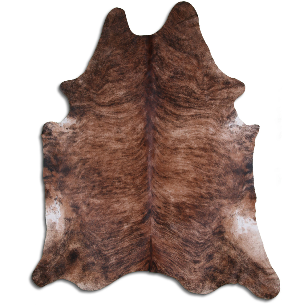 33CP 8' X 7' Hair On Leather Cowhide From Brazil Skin Rug Carpet
