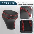 thumbnail image 5 of Unique Bargains Gear Shift Knob Cover for Kia Sportage 2011-2016 with Stitches Durable Interior Transmission Shifter Boot Lever Cover Faux Leather 1 Pcs Red, 5 of 7