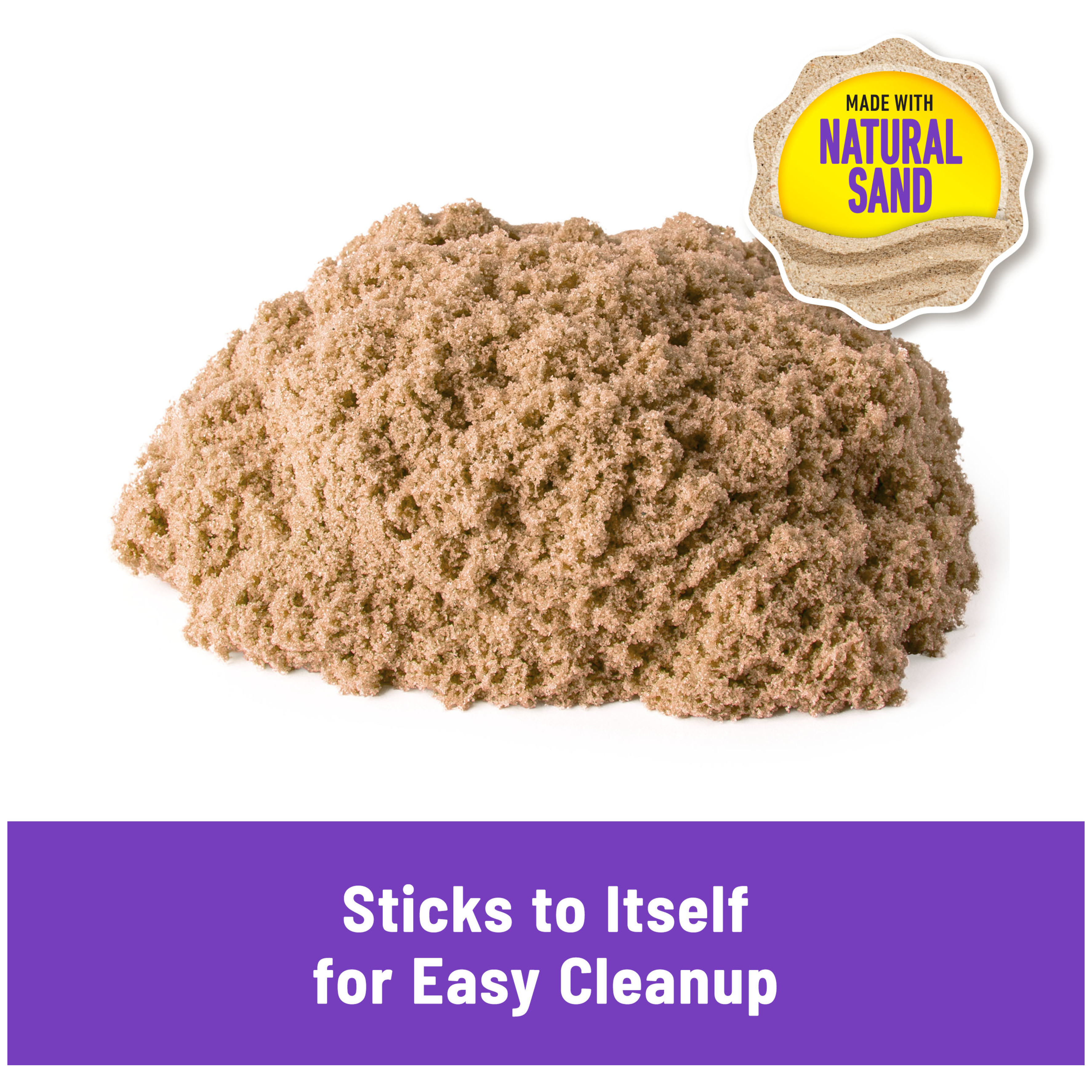 Kinetic Sand, 3lbs Beach Sand for Ages 3 and Up - image 4 of 8