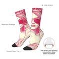 thumbnail image 4 of Rateoe Ace Of Diamonds Lady for Women Casual Calf Socks - Cute Crew Socks - Thin Soft Above Ankle Socks Size 5-11, 4 of 6
