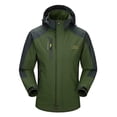 thumbnail image 1 of SBYOJLPB Men's Color Blocked Fleece Pocket Detachable Zipper Outdoor Jacket, 1 of 2