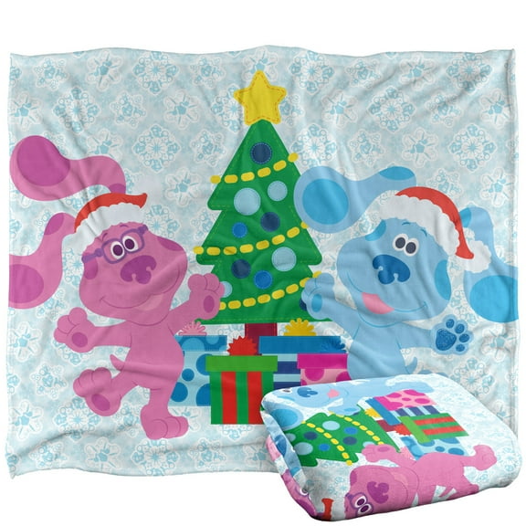 Blue's Clues Blanket, 50'x60' Blue Magenta Christmas Silky Touch Super Soft Throw Blanket