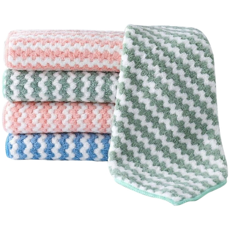 KUNGUGU Limei Dish Cloths for Washing Dishes - Lint Free Kitchen Dishcloth Small Microfiber Dish Towel Rags Absorbent Reusable Cleaning Drainer Washcloths