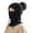 Black, variant on DJN Women's 3-in-1 Knit Hat Scarf Set Color Block Winter Neck Warmer Outdoor Windproof Cold Weather Hat Black One Size