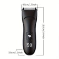 thumbnail image 5 of Men's Ball Trimmer - IPX7 Waterproof Body Hair Trimmer with Ceramic Blade for Groin & Pubic Hair Grooming, 5 of 5