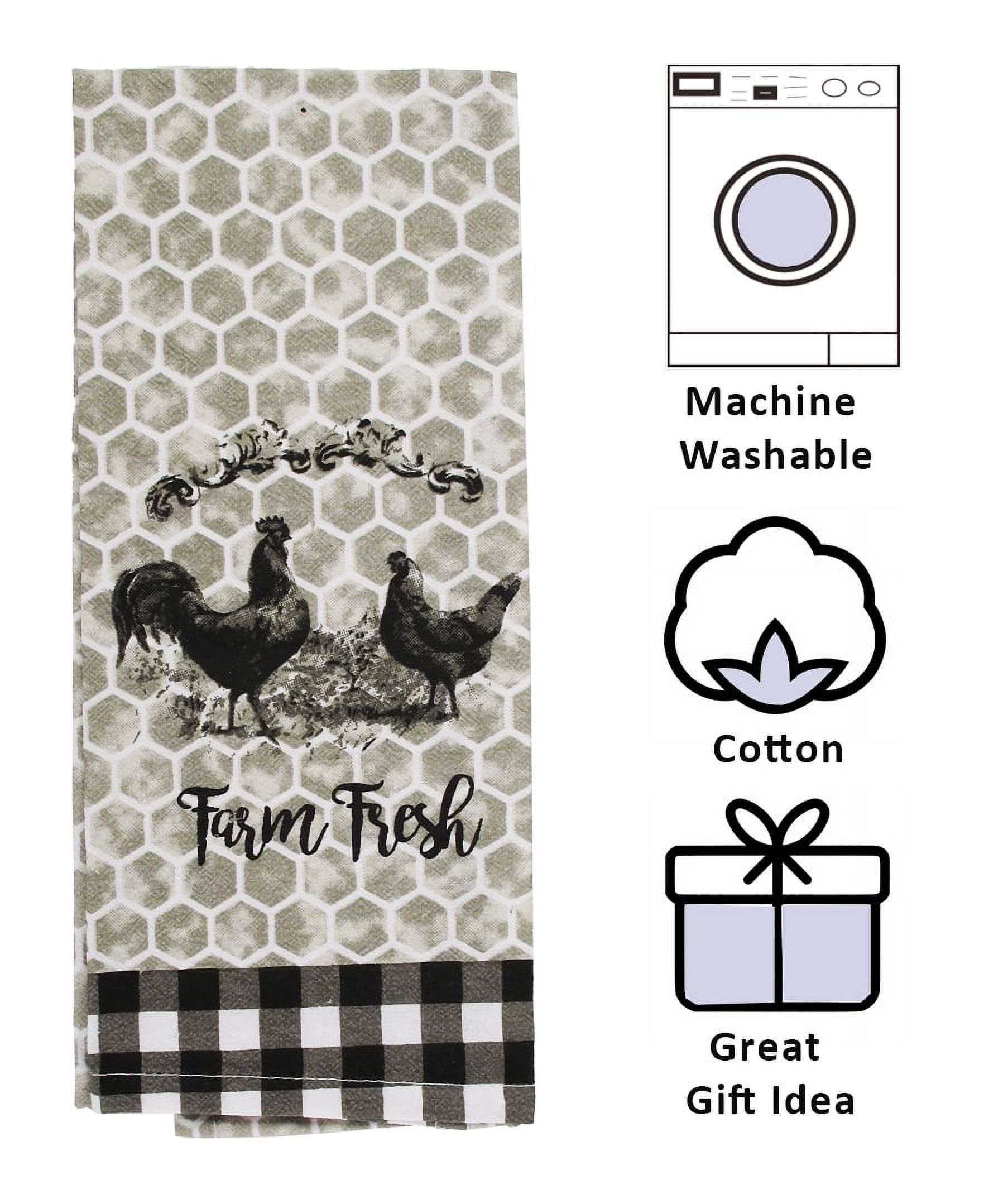 Decorative Buffalo Plaid Kitchen Towels Set of 8 Cute Flour Sack Dish Towels 100% Cotton Home Use