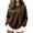 Coffee 26#, variant on Women's Crew Neck Leopard Print Sweatshirt, Long Sleeve Loose Fit Pullover Top, Soft Casual Fall Winter Tunic Blouse, Trendy Printed Basic Shirt for Everyday Wear Coffee S