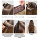 thumbnail image 4 of Extensiones de pelo sintético largo con clip, color marrón, con ondas y rizado, para mujer, 40 cm, tamaño ajustable, con diadema transparente, 4 of 4