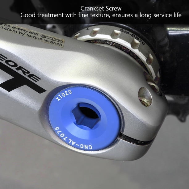 Boulon De Manivelle Vélo – Alliage Alu, 12g, Antirouille – Diamètre 28 Mm, Filetage 20 Mm – Pour Pédalier 590/596 XT SLX – 6 Couleurs Disponibles