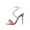 Red, variant on VerPetridure Women's Sandals Summer Casual Sexy Snake Print Open Toe Rhinestone Metal Chain Buckle Square Toe High Heel Sandals