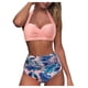 thumbnail image 1 of MKLEKYY Traje De Baño Mujer Natacion Women'S Sexy High Contrast Gradient Split Bikini Set Swimsuit 2274, 1 of 6