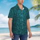 thumbnail image 3 of Balery teal sparkling Camisas hawaianas de manga corta para hombre, camisas playeras de corte holgado, camisas de vacaciones con botones,Medium, 3 of 7