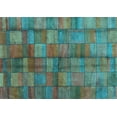 thumbnail image 1 of Ahgly Company Indoor Rectangle Abstract Light Blue Contemporary Area Rugs, 2' x 5', 1 of 4