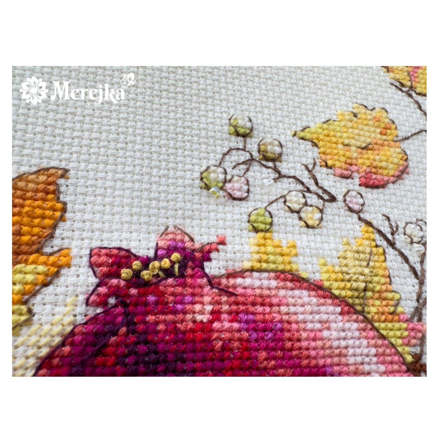 Counted Cross Stitch Kit September Dew, ecru