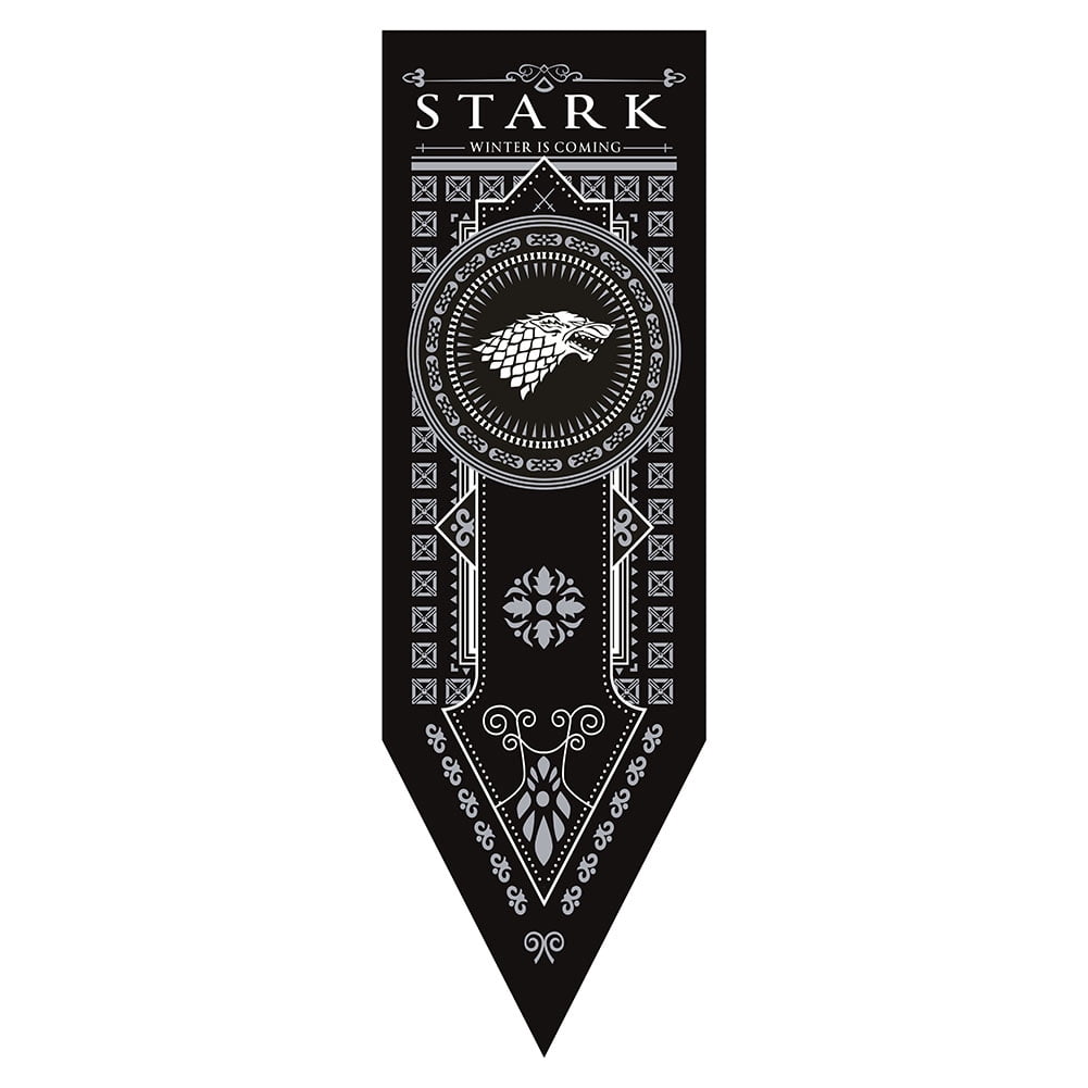 292 1x 25mm 28mm Medieval GOT Game of Thrones Flag Banner House TULLY No.1 