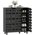 thumbnail image 1 of HOMCOM Armoire à Chaussures, Armoire de Rangement pour 20 Paires de Chaussures, Noir, 1 of 10