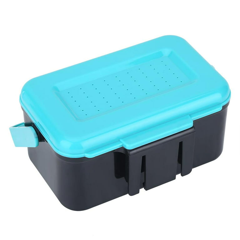 Portable Durable Plastic Fishing Bait Holder Box Worm Earthworm Lure  Storage Case with Clip, Fishing Tackle Box, Fishing Worm Box