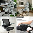 thumbnail image 2 of HELLHERO Dachshund Rose Print Office Chair Cover Set, Stretchable Protective Office Chair Seat Protector with Armrest Cover, Comfort Computer Desk Chairs Covers, Green, 2 of 6