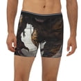 thumbnail image 2 of Salouo Ruins Tiger Warrior Pattern Men's Boxer Briefs, Soft & Breathable Underwear Elastic Waistband Briefs for Men,1-Pack, 2 of 7