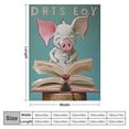 thumbnail image 4 of ONETECH It's A Good Day to Read A Book Elephant and Piggie Blanket Soft Flannel Throw Blanket Gifts for Boys Girls Adults Comfy Cozy Couch Travel Blankets for Living Room,, 4 of 6