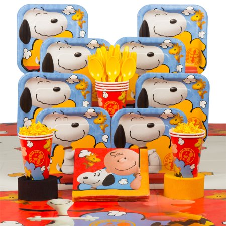 Peanuts Birthday Party Deluxe Tableware Kit Serves 8 Party